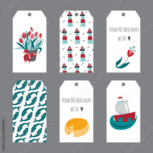 Netherlands set of tags