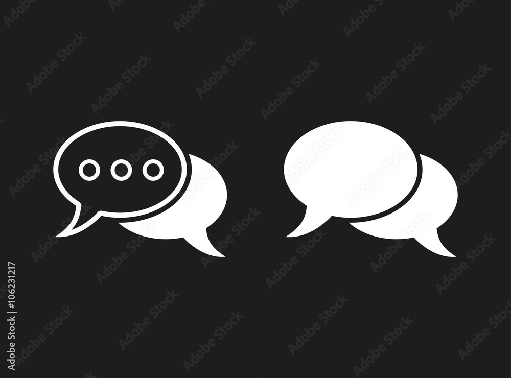 Chatting - vector icon. Chatting - vector icon.