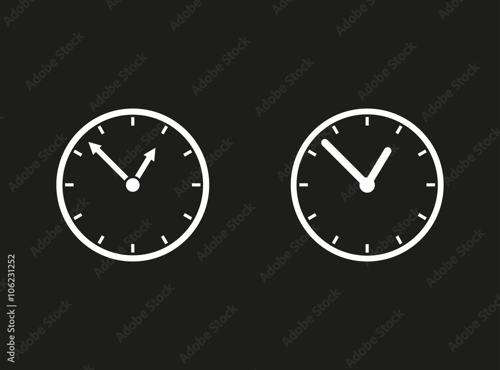 Clock - vector icon. Clock - vector icon.