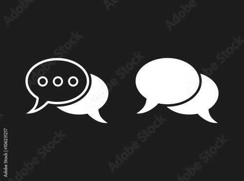 Chatting - vector icon.