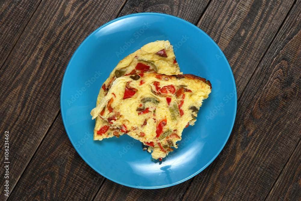 omelet with peppers omelet with peppers