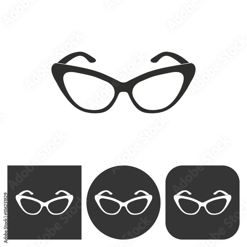 Glasses - vector icon.