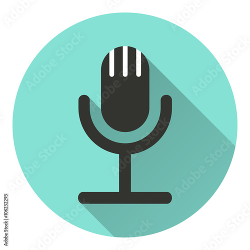 Microphone - vector icon.