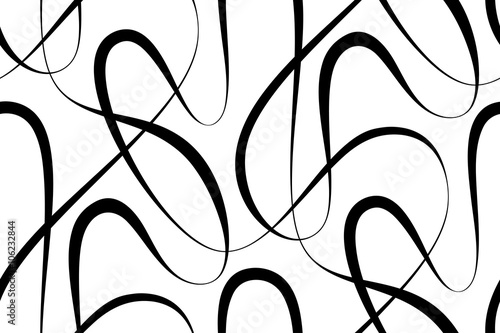 Vector floral background of drawn lines