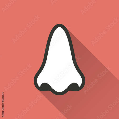 Nose  - vector icon.