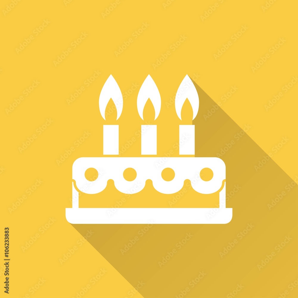 Cake - vector icon. Cake - vector icon.