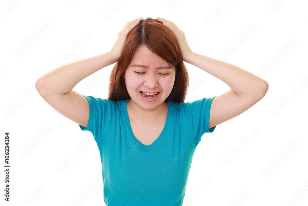 苦悩する女性 苦悩する女性