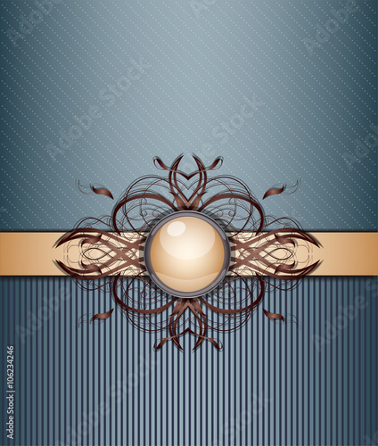 Retro background with ornament. Illustration 10 version