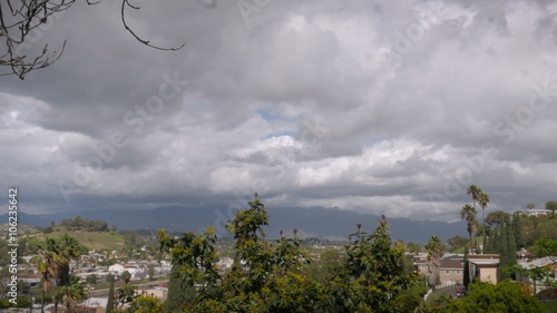 Timelapse of east Los Angeles, Ca facing the San Gabriel Mountains
