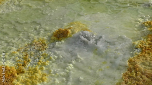 Detail of Dallol volcano in the Danakil Depression, Ethiopia