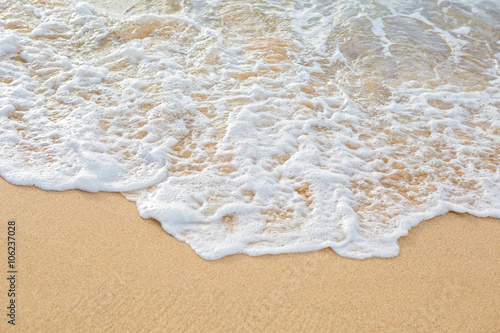 Beach Foam on Sand