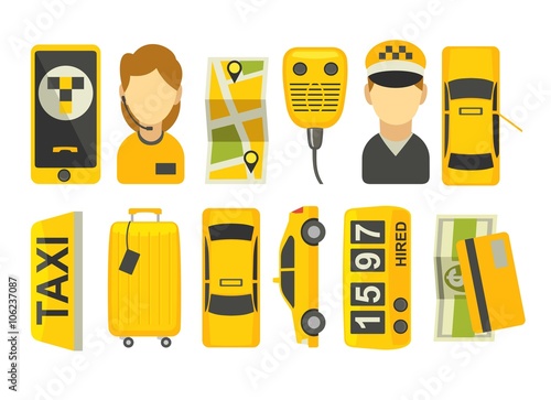 Taxi drive service icon.