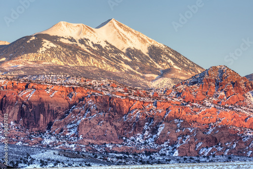 LaSal Mountain Sunset photo