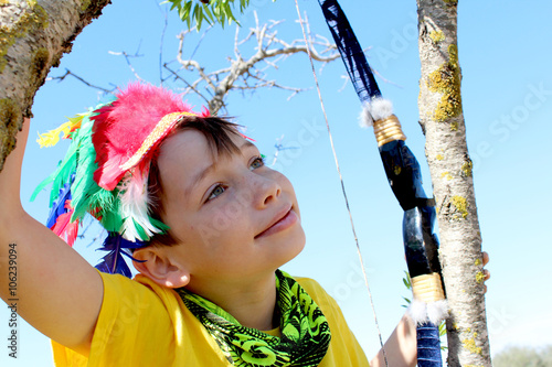boy in indian costume