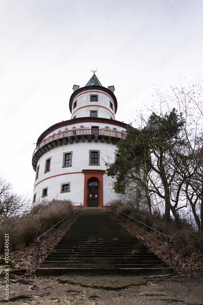 Hunting chateau Humprecht surrounded by a wood park