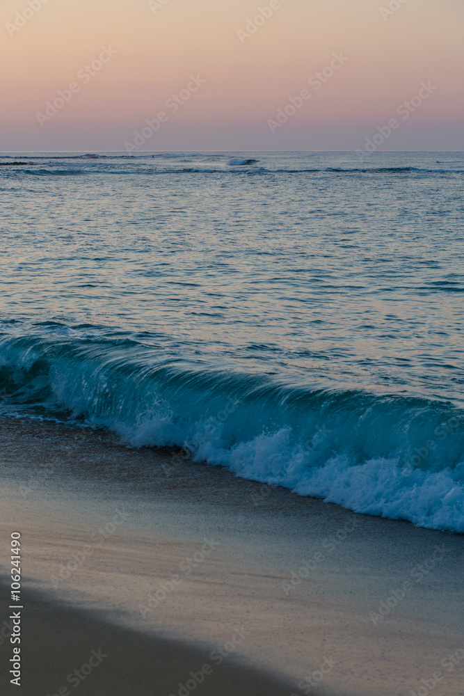 Early morning waves at Poipu Beach 
