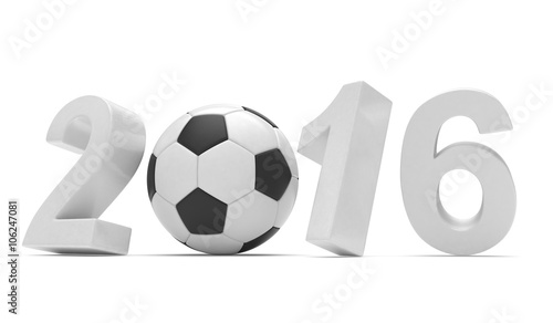 New Year 2016 and soccer ball © Natalia Merzlyakova