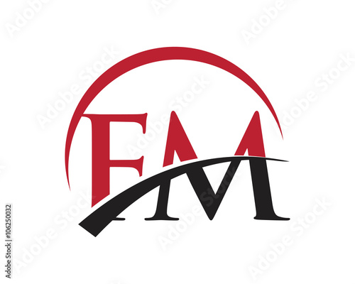 FM red letter logo swoosh