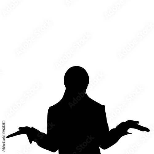 girl pose silhouette illustration