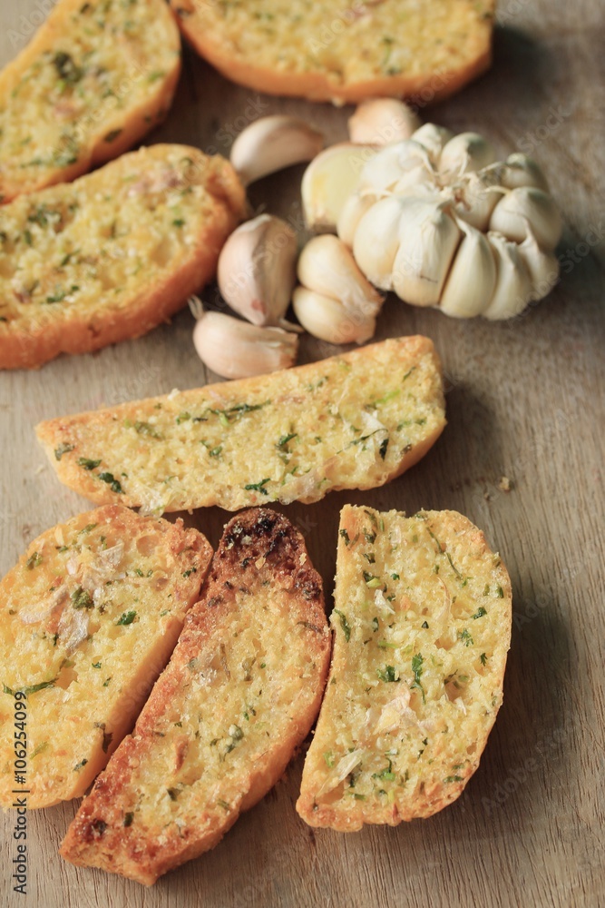 Bread garlic with butter Bread garlic with butter