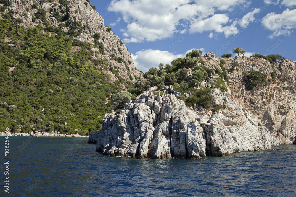 Cliffs in the sea Cliffs in the sea