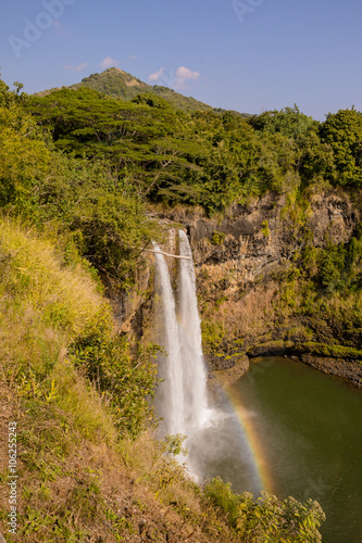 Rainbow at Twin Waterfalls in Kauai Hawaii.jpg