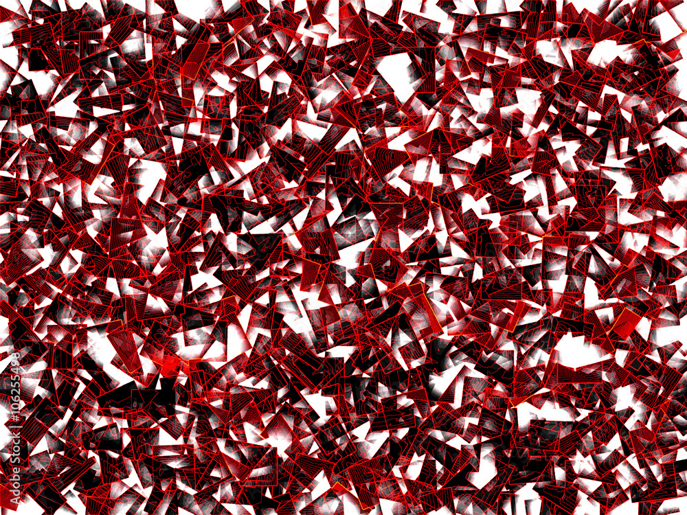 Red and white squared glass tiles background
