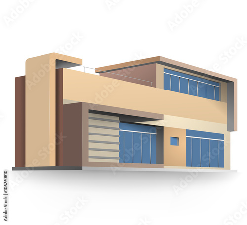 Colors new housing model vector on a white background