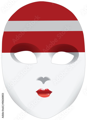 Bandana in the form of the national flag Latvia