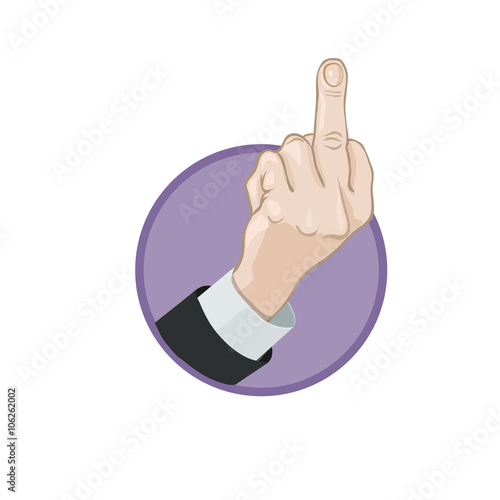 icon finger gesture - Fuck you/ Icon finger gestures, so you went with a cheerful mood, or with the desire of evil men, who hinder you on your way 