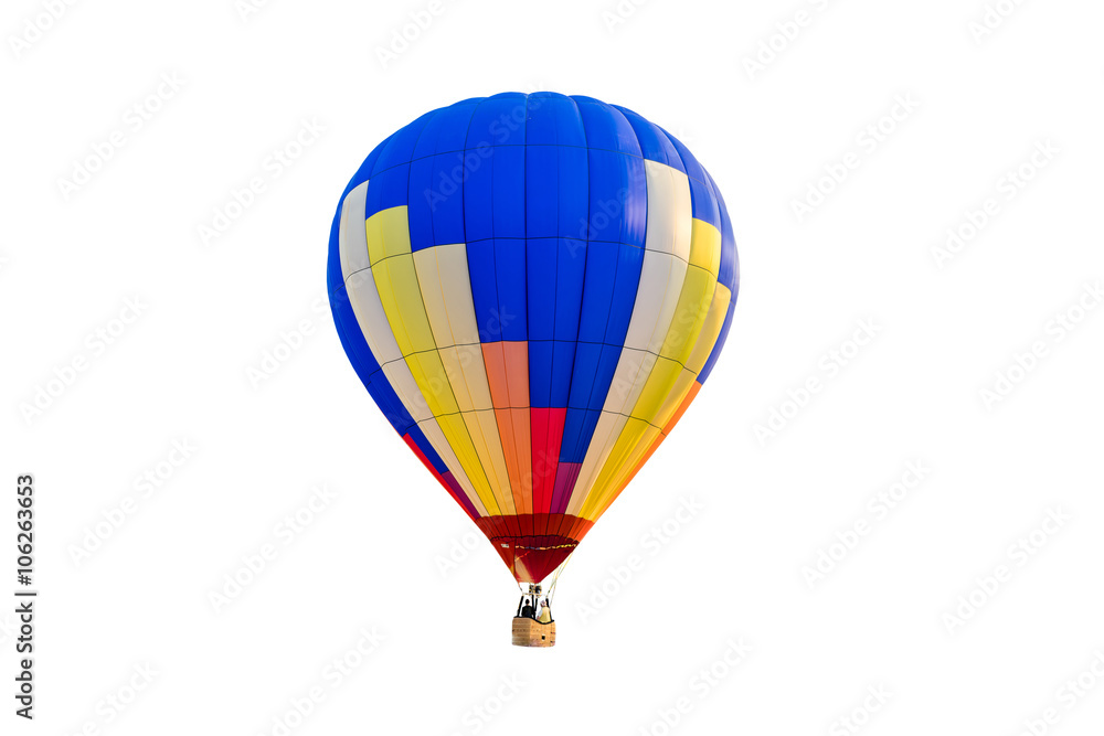 Fototapeta premium hot air balloon isolated on white background