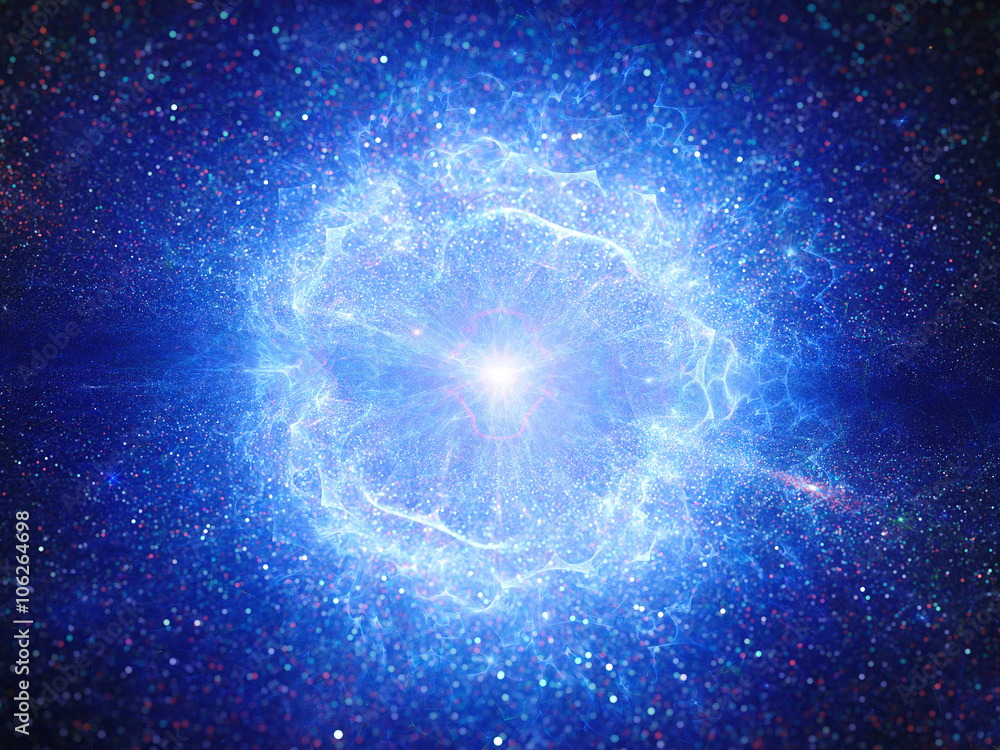 teenager suge abstrakt Big bang explosion in space Stock Illustration | Adobe Stock