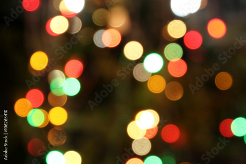 Multicolored defocused bokeh lights background © enrouteksm