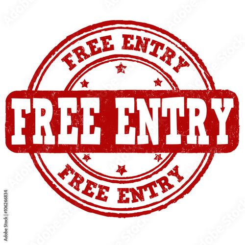 Free entry stamp