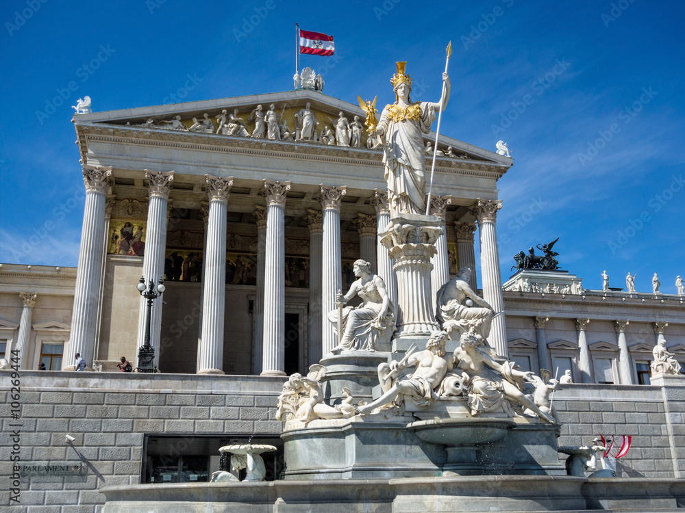 Fototapeta premium Österreich, Wien, Parlament