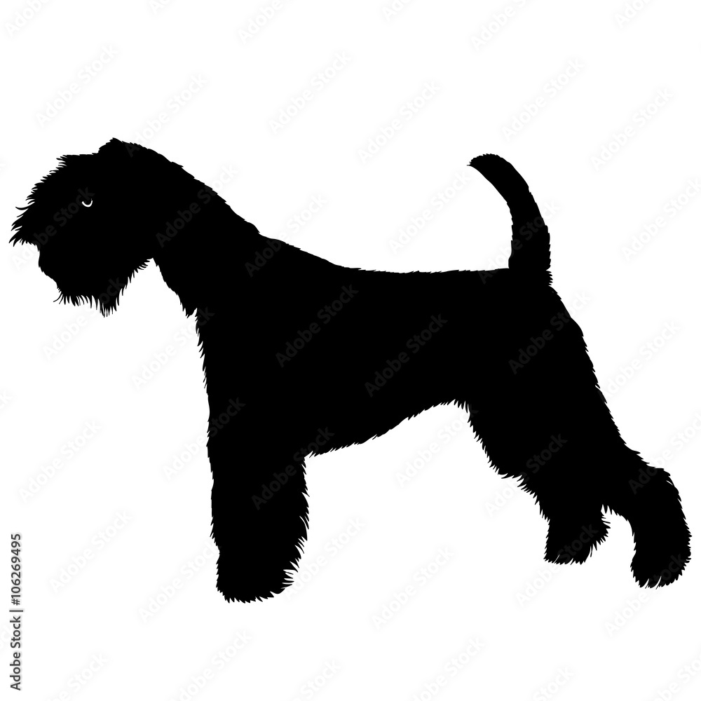 Terrier dog black silhouette Terrier dog black silhouette