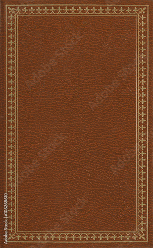 Brown leather cover