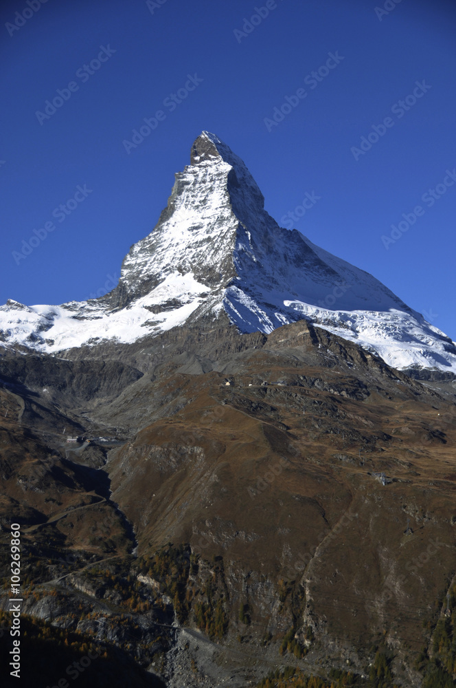 Blick auf das  Matterhorn vom Gornergrad