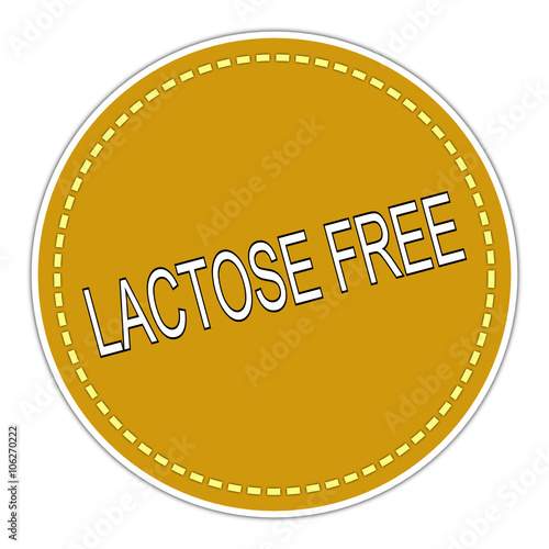 Lactose free sticker