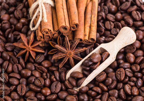 Wallpaper Mural roasted coffee beans, can be used as a background Torontodigital.ca