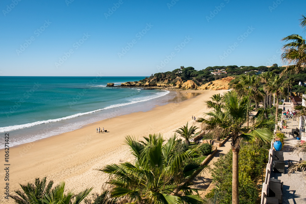 Blick zum Meer und Strand, Portugal