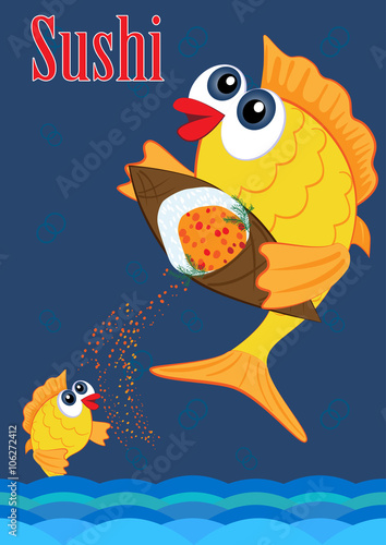 advertising sushi