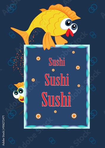 advertising sushi