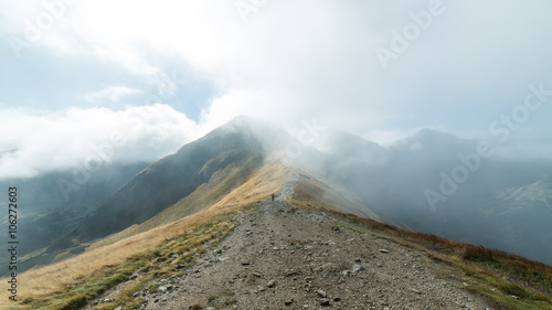 View of Tatra Mountains in Slovakia photo