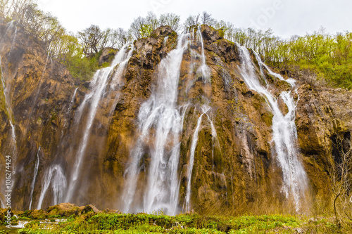 Waterfall In Plitvice National Park Croatia