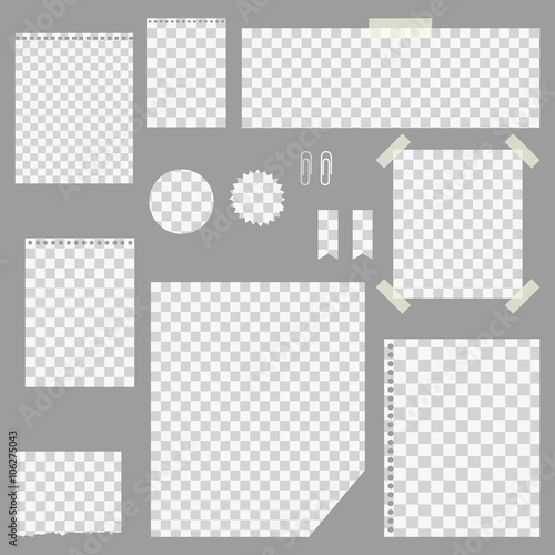large set of sheets with isolated background