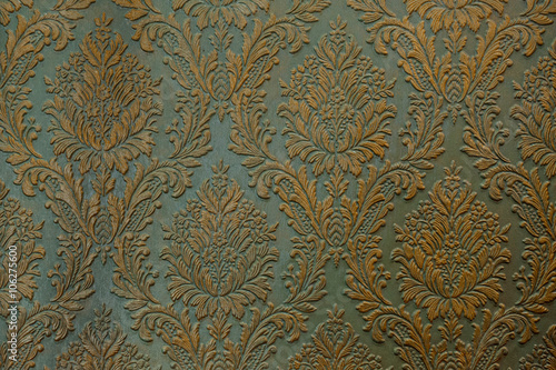 green gold wall ornament texture background