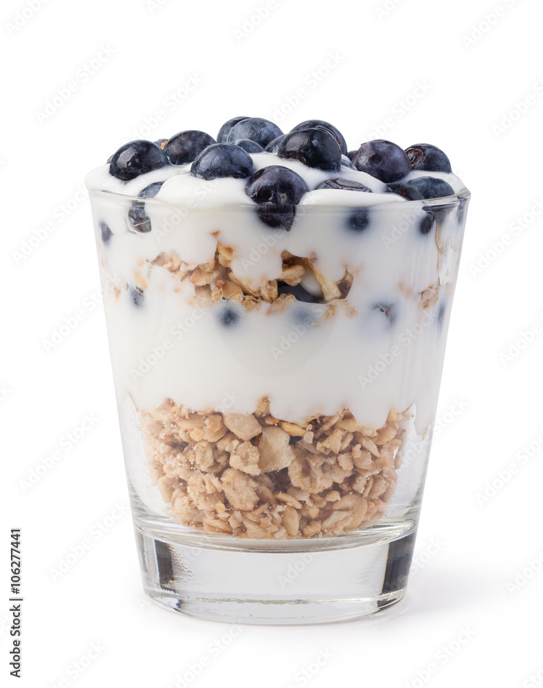 yogurt with muesli and berries yogurt with muesli and berries