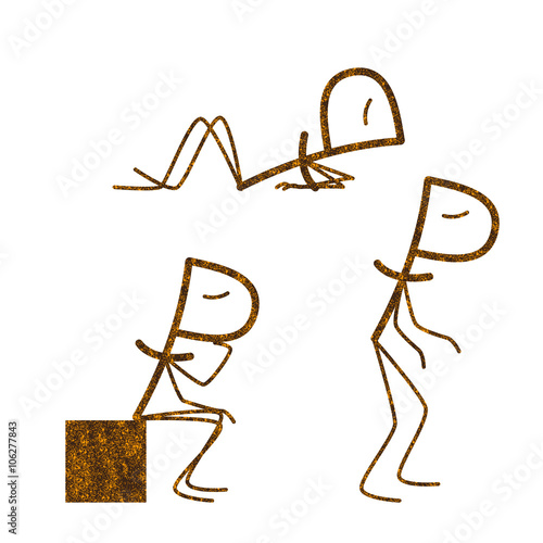 Set of rusty rubles