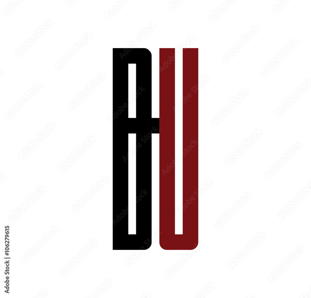 BU initial logo red and black BU initial logo red and black